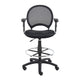 Rea Drafting Stool Chair | Adjustable Arms | Black Mesh | Chrome Footring BM340769