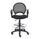Rea Drafting Stool Chair | Loop Arms | Black Mesh | Chrome Footring BM340770