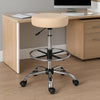 Fea Medical Drafting Stool | Round Beige Vinyl | Chrome Footring BM340772