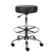 Fea Medical Drafting Stool | Round Black Vinyl | Chrome Footring BM340773