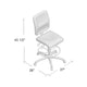 Jea Drafting Stool | Seat Tilt Lock | Chrome Footring | Black Crepe BM340778
