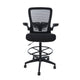 Dea Drafting Stool Chair | Flip-Up Arms | Black Mesh | Chrome Footring BM340779