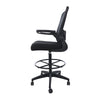 Dea Drafting Stool Chair | Flip-Up Arms | Black Mesh | Chrome Footring BM340779