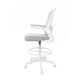 Dea Drafting Stool Chair | Flip-Up Arms | Gray Mesh | Chrome Footring BM340780