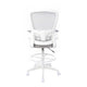 Dea Drafting Stool Chair | Flip-Up Arms | Gray Mesh | Chrome Footring BM340780