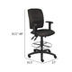 Jea Drafting Stool | Seat Tilt Lock | Adjustable Arms | Black Crepe BM340781