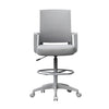 Swivel Drafting Stool | Fixed Arms | Gray Mesh Back | Chrome Footring BM340782