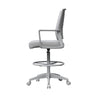 Swivel Drafting Stool | Fixed Arms | Gray Mesh Back | Chrome Footring BM340782