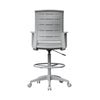 Swivel Drafting Stool | Fixed Arms | Gray Mesh Back | Chrome Footring BM340782