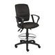 Jea Swivel Drafting Stool | Seat Tilt Lock | Loop Arms | Black Crepe BM340783