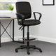 Jea Swivel Drafting Stool | Seat Tilt Lock | Loop Arms | Black Crepe BM340783