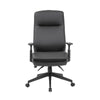 Executive Office Chair | Black Soft Vinyl | Nylon Base | 3 Paddle Tilt BM340784