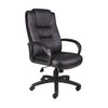 Mala Executive High Back Chair | Black Faux Leather | Lumbar Support BM340785