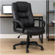 Mala Executive High Back Chair | Black Faux Leather | Lumbar Support BM340785