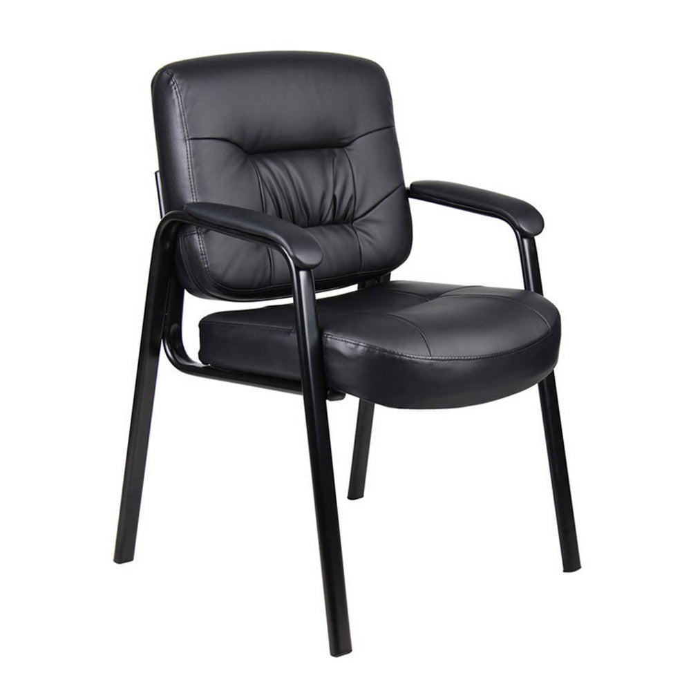 Mala Executive Mid Back Guest Chair | Faux Leather | Steel Frame BM340786