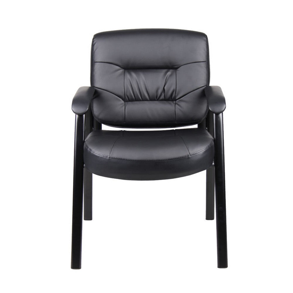 Mala Executive Mid Back Guest Chair | Faux Leather | Steel Frame BM340786
