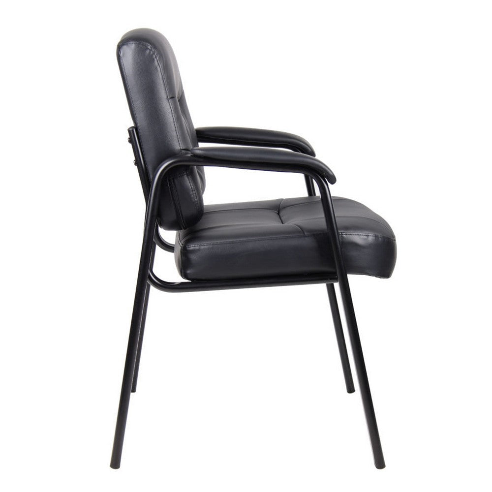 Mala Executive Mid Back Guest Chair | Faux Leather | Steel Frame BM340786