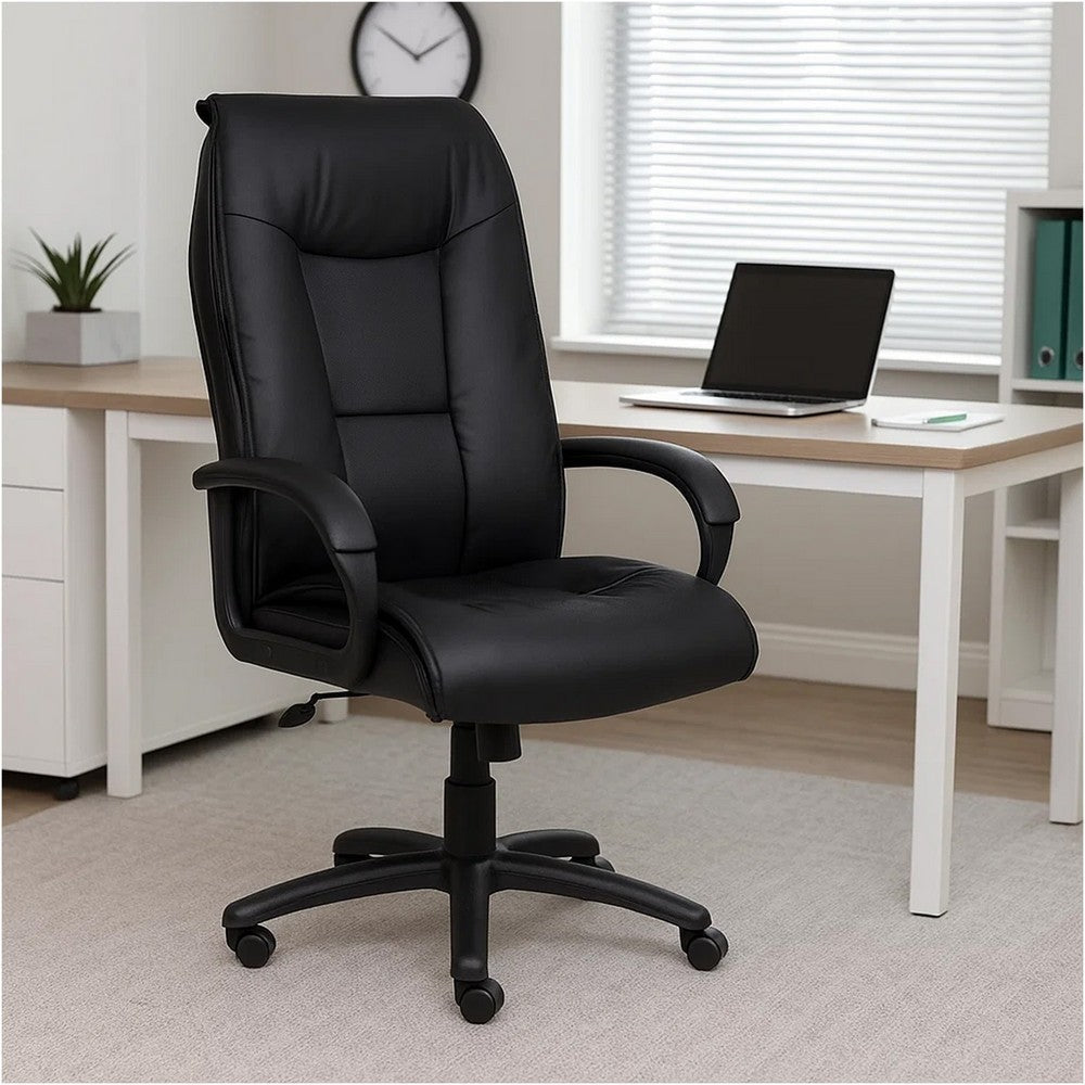 Executive Office Chair with Padded Arms | Faux Leather | Tilt Tension BM340787