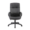 Ruia Executive High Back Office Chair | Black Soft Vinyl | Lumbar Support BM340788