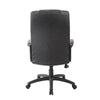 Ruia Executive High Back Office Chair | Black Soft Vinyl | Lumbar Support BM340788