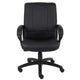 Ruia Executive Mid Back Office Chair | Black Soft Vinyl | Padded Arms BM340789