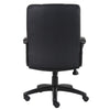Ruia Executive Mid Back Office Chair | Black Soft Vinyl | Padded Arms BM340789