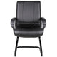 Ruia Mid Back Guest Armchair | Black Soft Vinyl | Cantilever Base BM340790