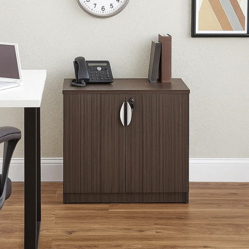 Doe Office Storage Cabinet with 2 Doors | Driftwood Gray | 31’’ Wide BM340791