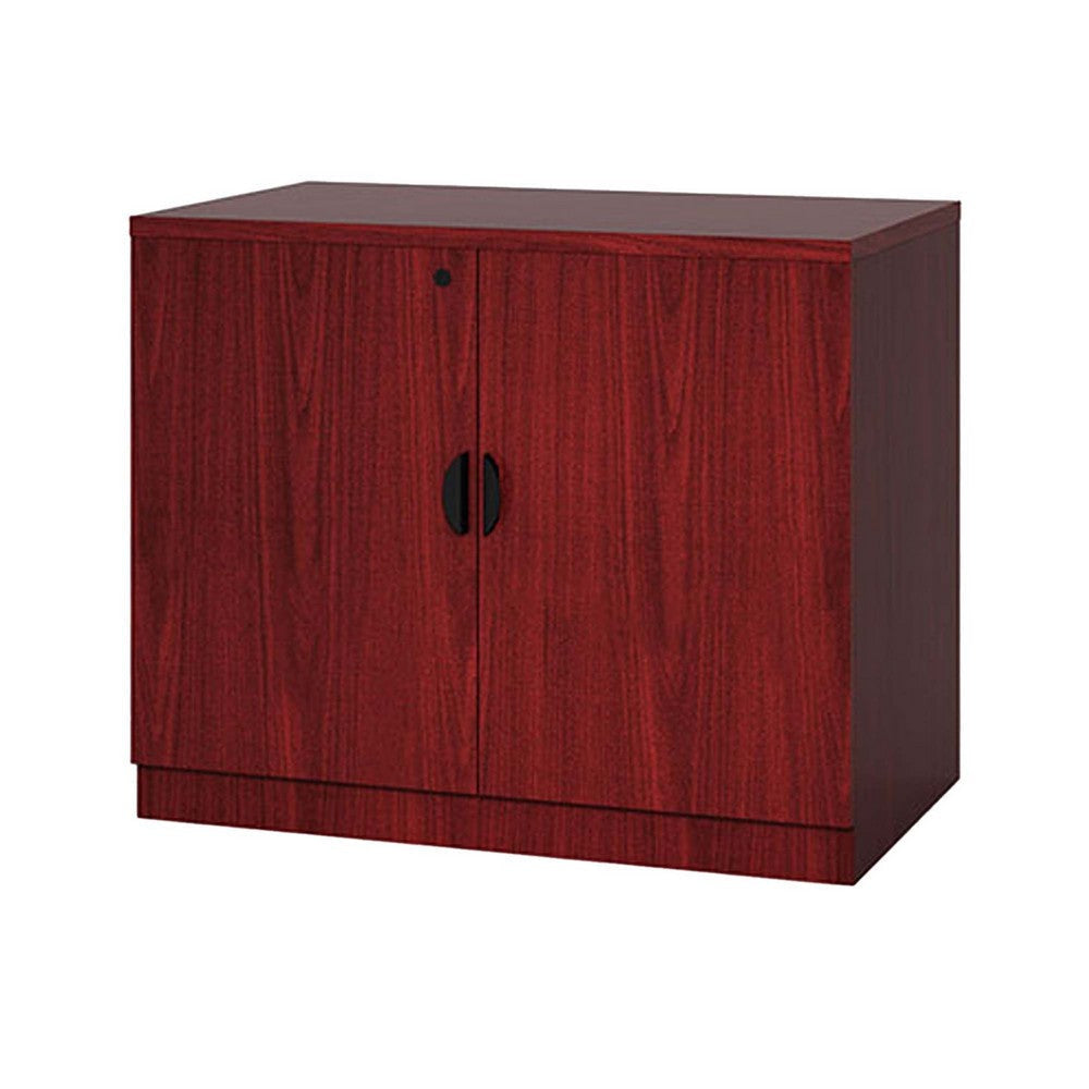 Doe Office Storage Cabinet with 2 Doors | Mahogany Red | 31’’ Wide BM340792
