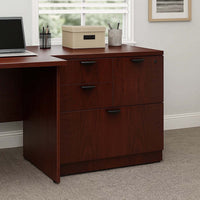 Ley 4 Drawer Lateral File Cabinet | Mahogany Red Office Storage