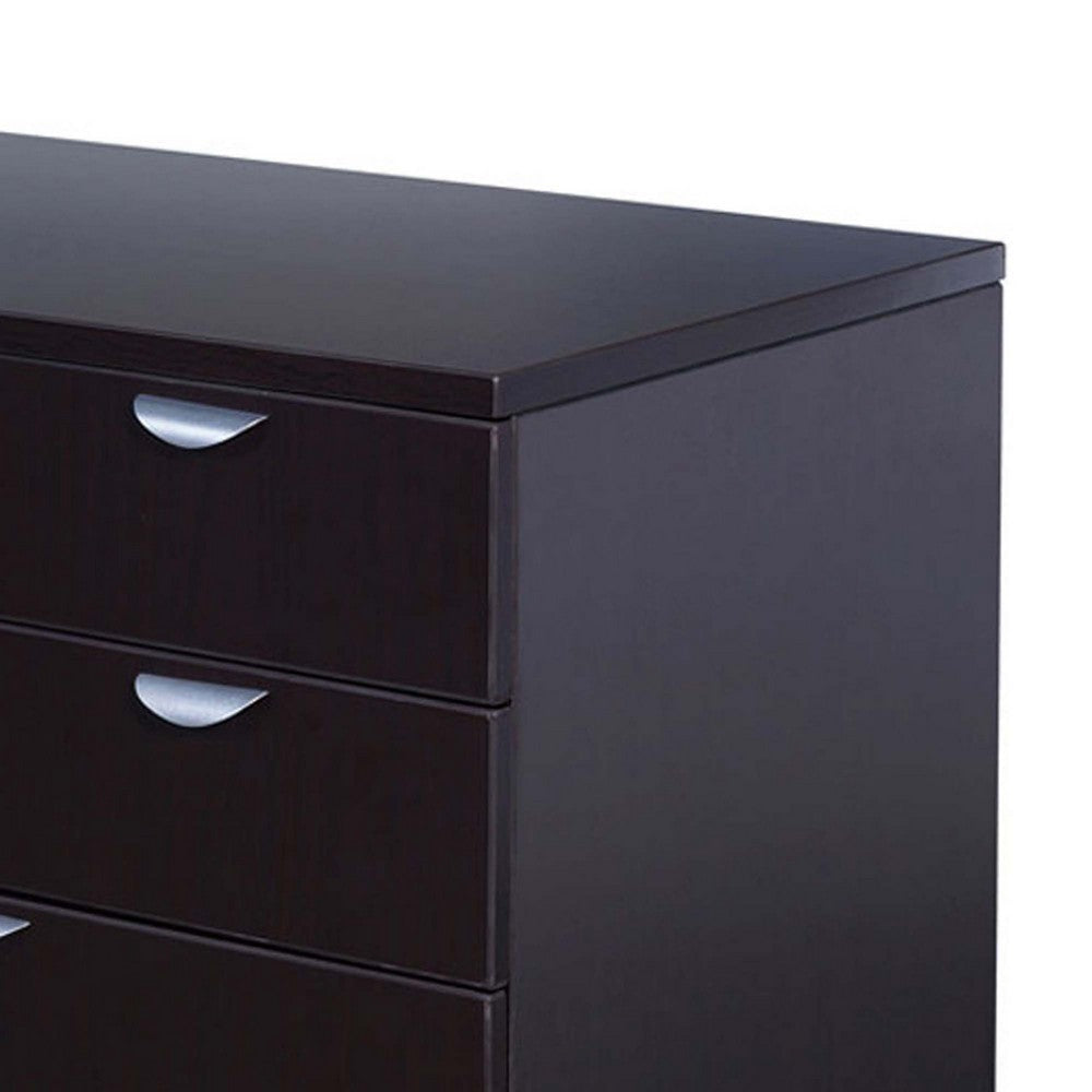 Ley 4 Drawer Lateral File Cabinet | Mocha Brown Office Storage BM340796