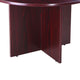 Zoa 47’’ Round Office Meeting Table with Cross Base | Mahogany Red BM340798