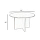 Zoa 42’’ Round Office Meeting Table with Cross Base | Driftwood Brown BM340800