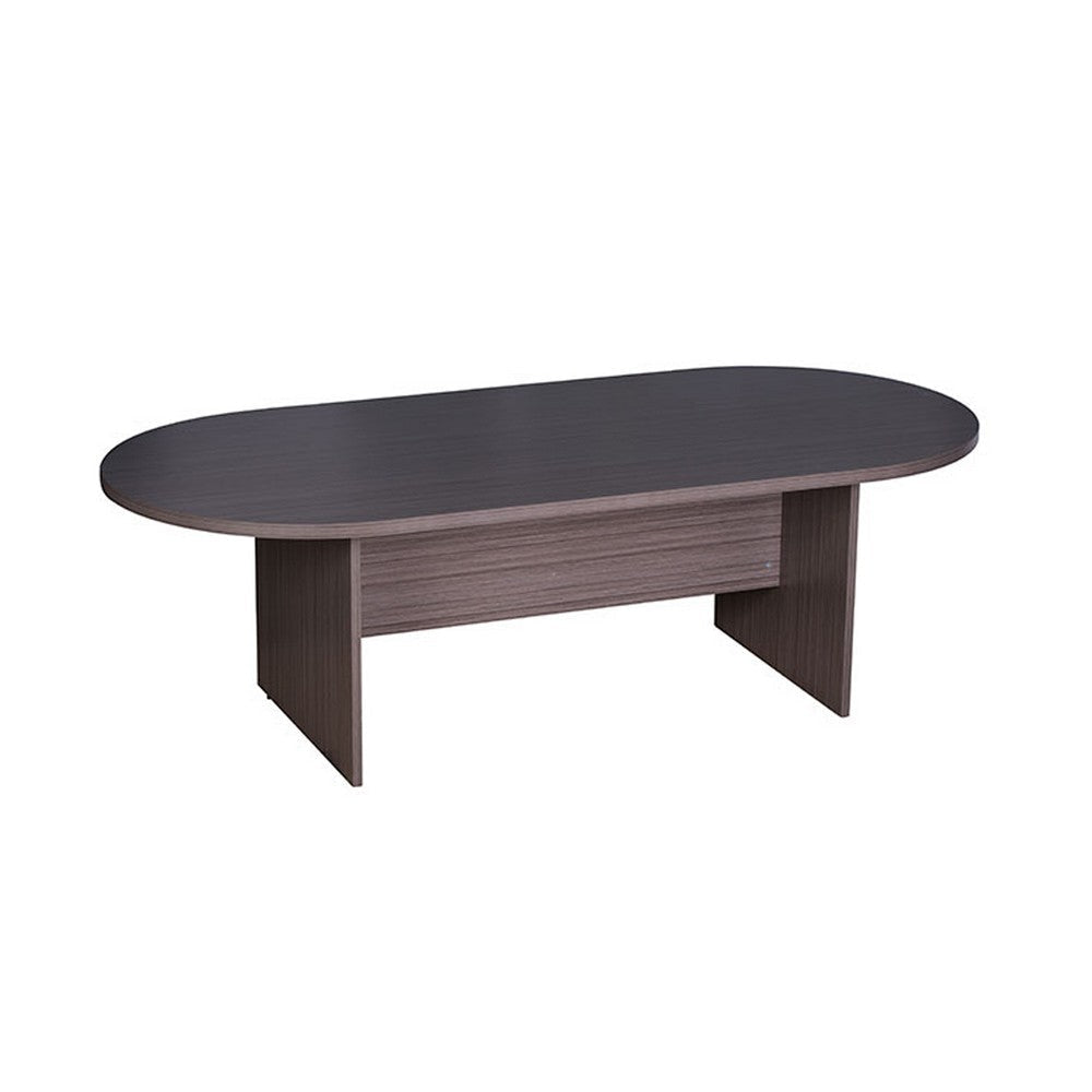 Mike 71’’ Oval Conference Table with Panel Legs | Driftwood Gray BM340802