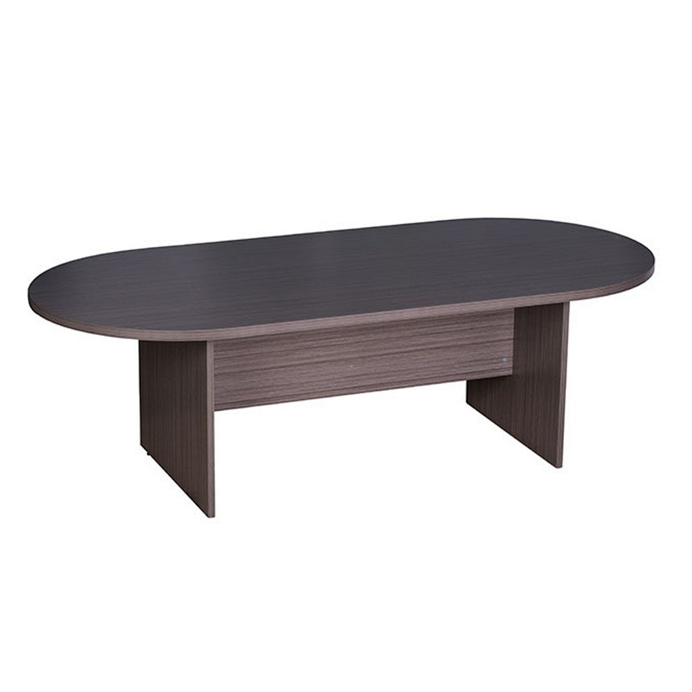Mike 71’’ Oval Conference Table with Panel Legs | Driftwood Gray BM340802