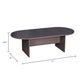 Mike 71’’ Oval Conference Table with Panel Legs | Driftwood Gray BM340802