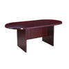 Mike 71’’ Oval Conference Table with Panel Legs | Mahogany Red BM340803
