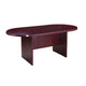 Mike 71’’ Oval Conference Table with Panel Legs | Mahogany Red BM340803