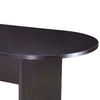 Mike 71’’ Oval Conference Table with Panel Legs | Mocha Brown BM340804
