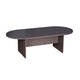 Mike 95’’ Oval Conference Table with Panel Legs | Driftwood Gray BM340805