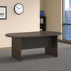 Mike 95" Oval Conference Table with Panel Legs | Driftwood Gray