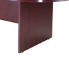 Mike 95’’ Oval Conference Table with Panel Legs | Mahogany Red BM340806