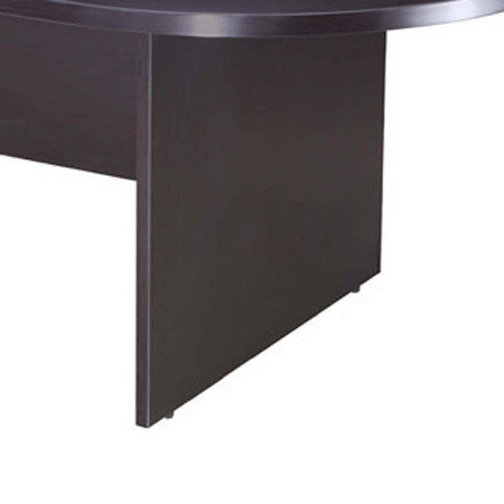 Mike 95’’ Oval Conference Table with Panel Legs | Mocha Brown BM340807