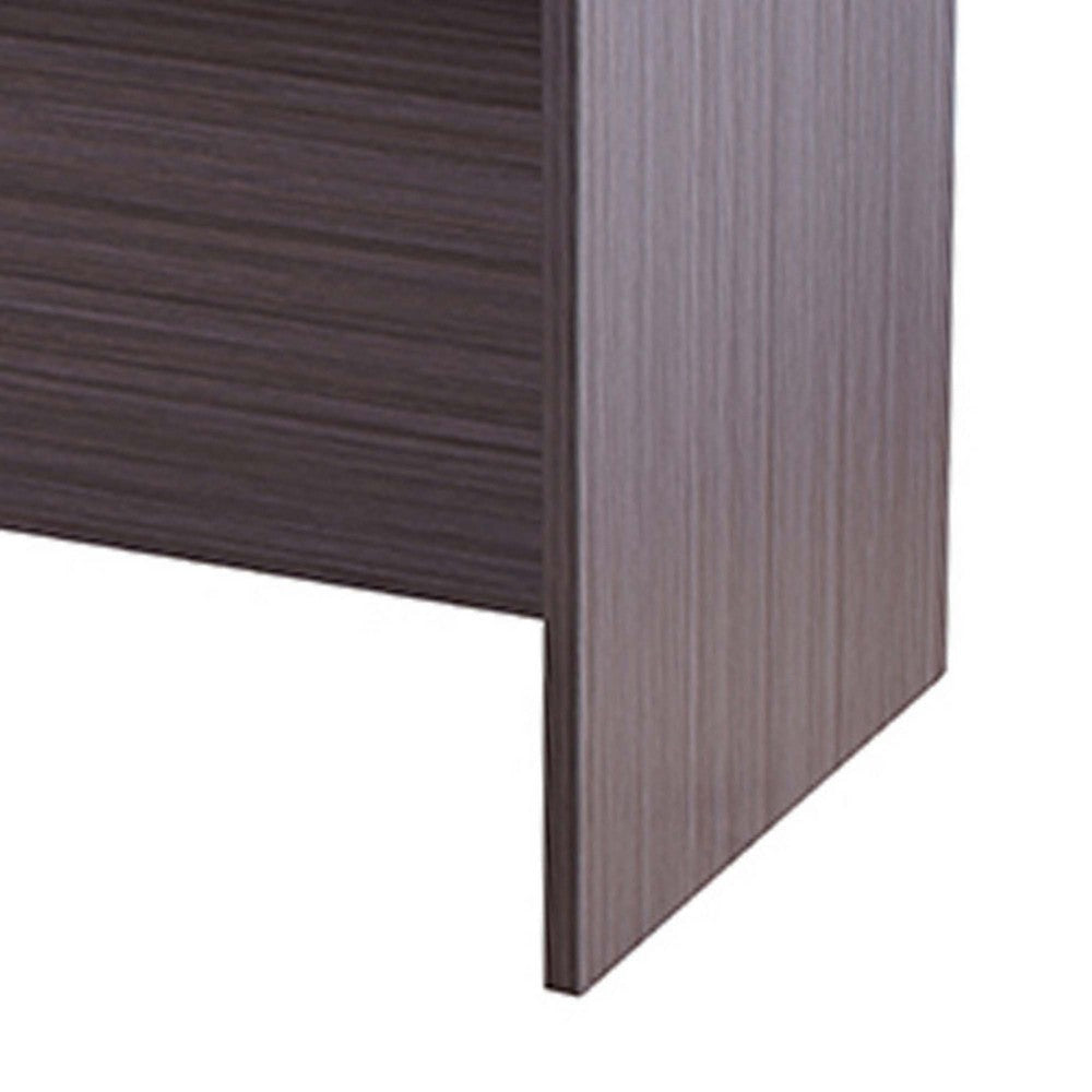 Jeny 71’’ Office Credenza Shell with Modesty Panel | Driftwood Gray BM340808