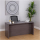 Jeny 71’’ Office Credenza Shell with Modesty Panel | Driftwood Gray BM340808