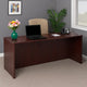 Jeny 71’’ Office Credenza Shell with Modesty Panel | Mahogany Red BM340809