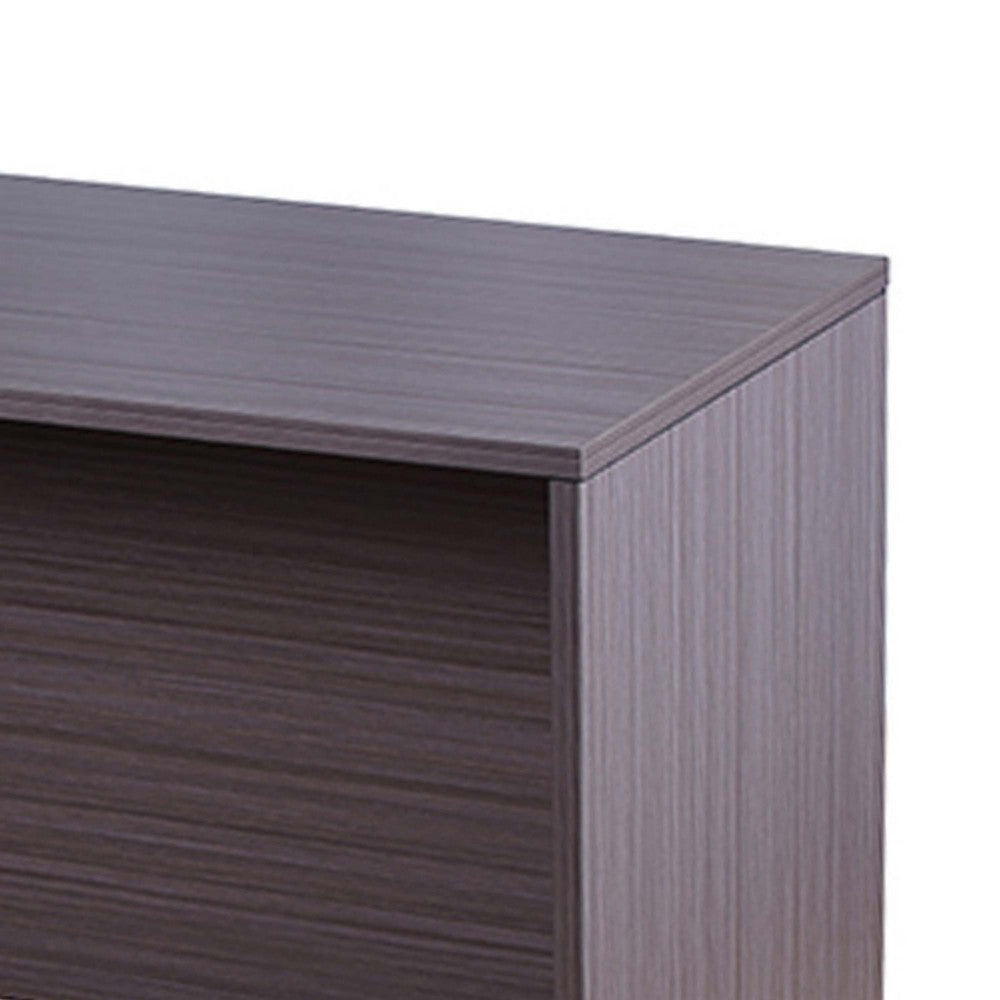 Jeny 71’’ Office Credenza Shell with Modesty Panel | Mocha Brown BM340810