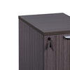 Kery 2 Drawer Mobile Pedestal File Cabinet with Lock | Driftwood Gray BM340811