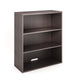 Mery 31’’ Wide 3 Shelf Hutch Bookcase | Wire Hole | Driftwood Smoke Gray BM340813
