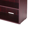 Mery 31’’ Wide 3 Shelf Hutch Bookcase | Wire Hole | Mahogany Red BM340814